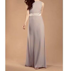 TFNC bow back maxi Bridesmaid dress